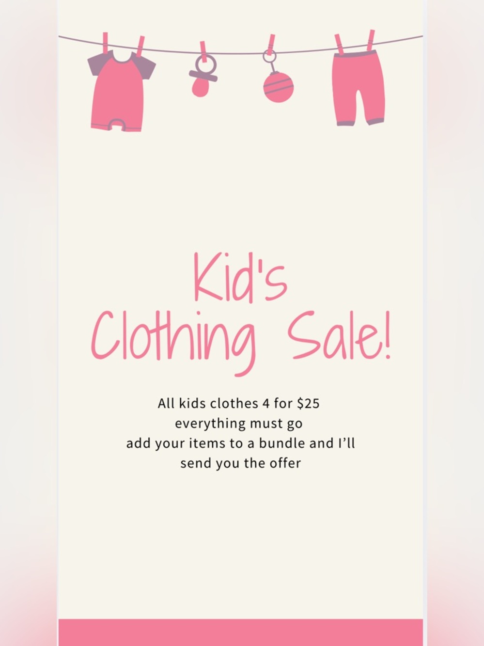 Kid's Clothing Sale 4 for $25